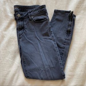 LOFT curvy skinny ankle pants grey SZ 28/6 denim